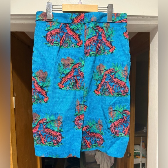 EUC J Crew woven lobster 🦞 pencil skirt - Picture 3 of 6